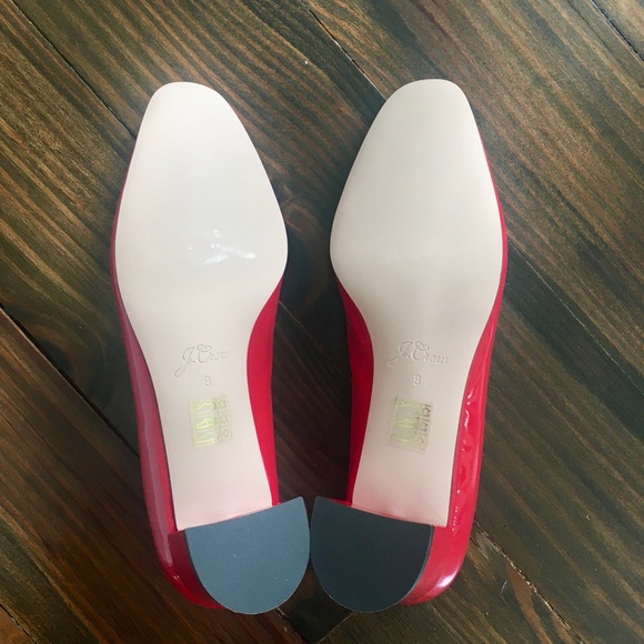 NIB J. Crew Patent Classic Block Heel Pump Sz 9 - Picture 4 of 7